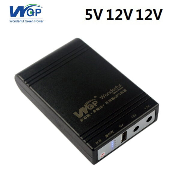 WGP mini UPS 5/9/12V (10,400mAh)1 Year Warranty – Black Color