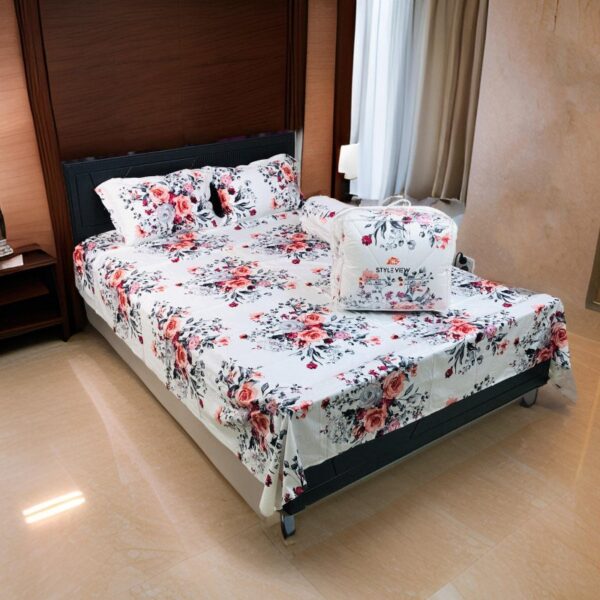 Premium Comforter & Bedsheet 5 pcs Combo (C:107)